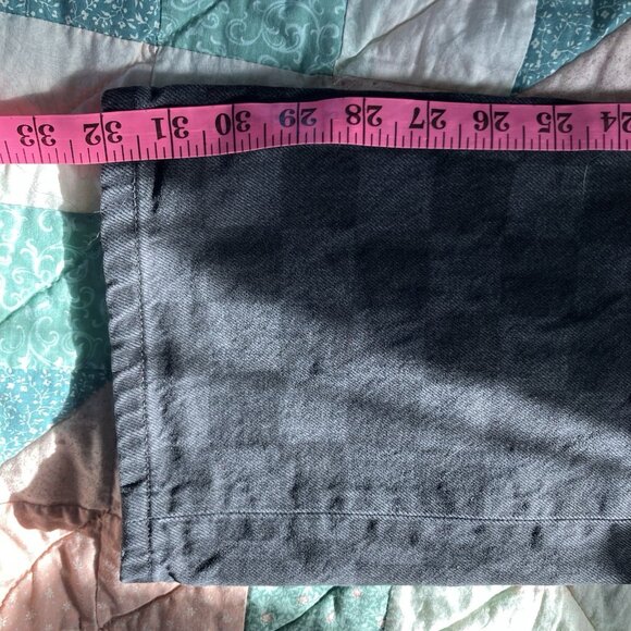 Mango Jeans Womens 8 Straight Leg Check Checkered Denim Black Gray - Picture 12 of 12